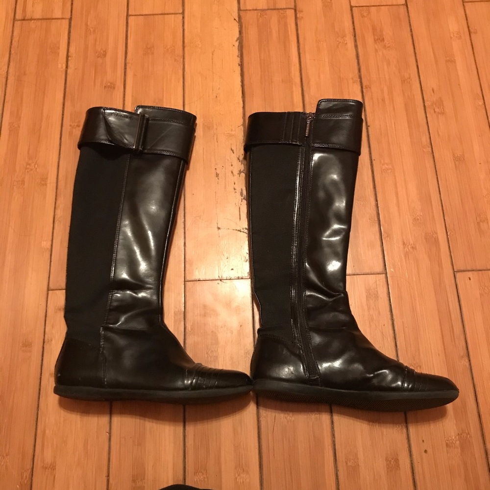Calvin Klein Knee High Black Boots